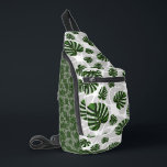 Modern Boho Botanical Leaves Pattern Crossbody Bag<br><div class="desc">Bring the freshness of nature into your everyday life with our botanical pattern featuring stylized Monstera leaves and organic foliage. This design blends organic aesthetics with a modern, bohemian flair, making it ideal for home textiles, device cases, and fashion accessories. Flexible Design: We’ve created this pattern on a transparent base...</div>