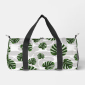 Modern Boho Botanical Leaves Pattern Duffle Bag (Vorderseite)