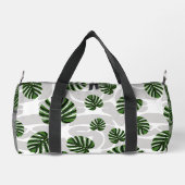 Modern Boho Botanical Leaves Pattern Duffle Bag (Rückseite)
