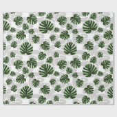 Modern Boho Botanical Leaves Pattern Geschenkpapier (Flach)