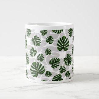 Modern Boho Botanical Leaves Pattern Jumbo-Tasse