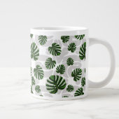 Modern Boho Botanical Leaves Pattern Jumbo-Tasse (Rechts)