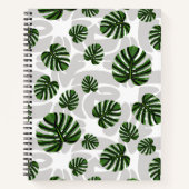 Modern Boho Botanical Leaves Pattern Notizblock (Vorderseite)