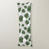 Modern Boho Botanical Leaves Pattern Seitenschläferkissen (Vorderseite Vertikal)