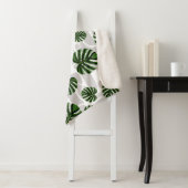 Modern Boho Botanical Leaves Pattern Sherpadecke (Beispiel)
