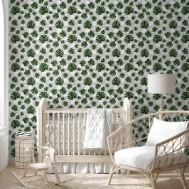 Modern Boho Botanical Leaves Pattern Tapete