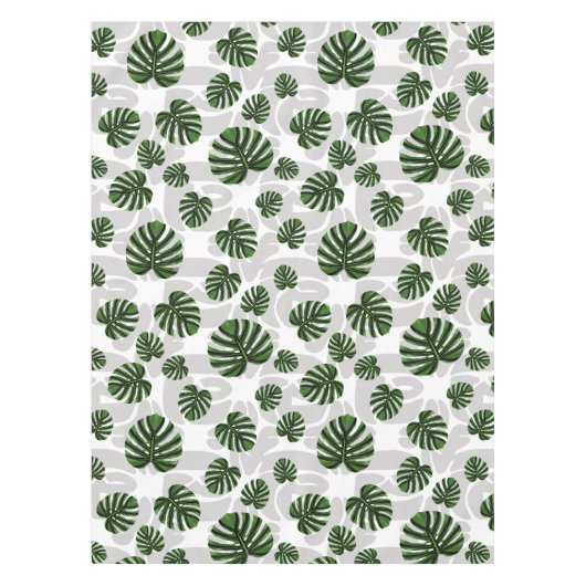 Modern Boho Botanical Leaves Pattern Tischdecke (Vorderseite)