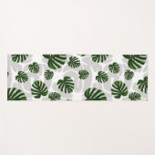 Modern Boho Botanical Leaves Pattern Yogamatte (Vorderseite (Horizontal))