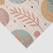 Modern Boho Botanisch | Minimalistisch & Geometris Seidenpapier (Detail)