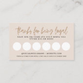 Modern Boho Briefmarke Coupon Card Terminkarte (Rückseite)