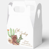 Modern Boho Cactus Cowboy Shoes Baby Shoes Dusche Geschenkschachtel (Offen)