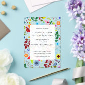 Modern Boho Chic Floral Wedding Acryleinladungen (In Situ (Hochzeit))