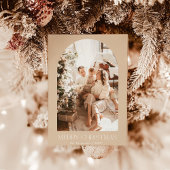 Modern Boho Christmas Card | Terracotta-Fotokarte Einladung