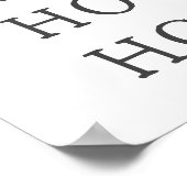 Modern Boho Christmas HO HO Wall Art Print Poster (Ecke)