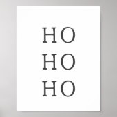 Modern Boho Christmas HO HO Wall Art Print Poster (Vorne)