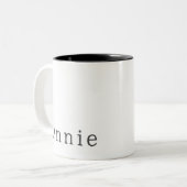 Modern Boho Christmas mit Name Coffee Tasse (Vorderseite Links)
