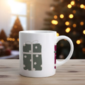 Modern Boho Christmas Polka Dot präsentiert Kaffeetasse
