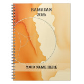 Modern Boho Crescent Notizblock (Vorderseite)