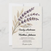 Modern Boho Designer Hochzeitseinladung Einladung (Vorderseite)