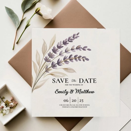 Modern Boho Designer Save the Date