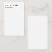 Modern Boho Earring Display Cards Visitenkarte (Vorne/Hinten)