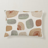 Modern Boho Earth Tones Abstract ID1273 Dekokissen (Rückseite)