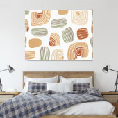 Modern Boho Earth Tones Abstract ID1273 Leinwanddruck (Insitu (Schlafzimmer))
