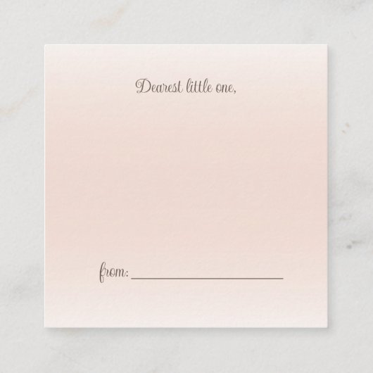 Modern Boho Elephant Babydusche Buchanfrage Begleitkarte (Rückseite)