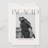 Modern Boho Engagement Party Card Dankeskarte (Vorderseite)