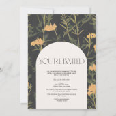 Modern Boho Engagement Party Card Dankeskarte (Rückseite)