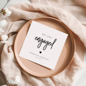 Modern Boho Engagement Party Serviette