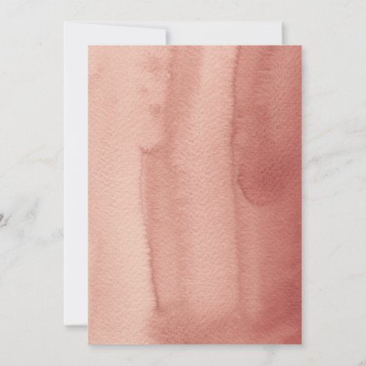 Modern Boho Fall Florals Baby Dusche Einladung (Rückseite)