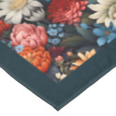 Modern Boho farbenfrohe wilde Blume und Schmetterl Tischdecke (Schrägansicht)