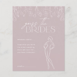 Modern Boho Floral Brautparty Game