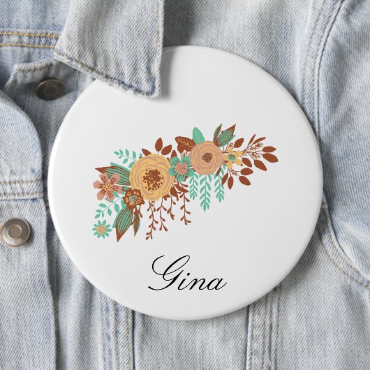Modern Boho Floral Button (Beispiel)