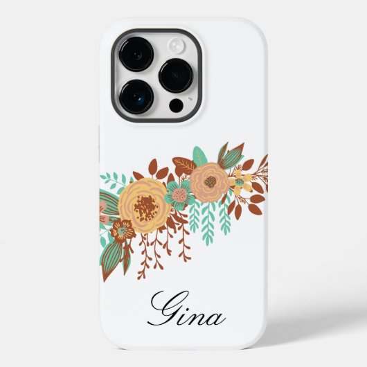 Modern Boho Floral Case-Mate iPhone Hülle (Rückseite)