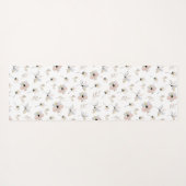 Modern Boho Floral Customizable Yoga Mat Yogamatte (Rückseite (Horizontal))