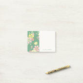 Modern Boho floral farbig Post-it Klebezettel (Auf Schreibtisch)