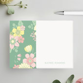 Modern Boho floral farbig Post-it Klebezettel