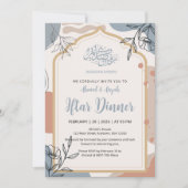 Modern Boho Floral Iftar Dinner Ramadan Invitation Einladung (Vorderseite)
