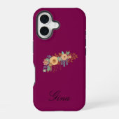  Modern Boho Floral  iPhone 16 Hülle (Rückseite)
