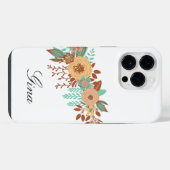 Modern Boho Floral iPhone Hülle (Rückseite (Horizontal))