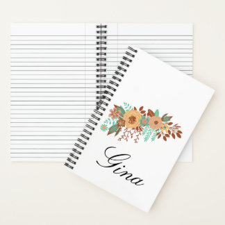Modern Boho Floral Notizblock