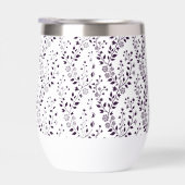 Modern Boho Floral Pattern Plum White (Rechts)