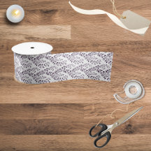 Modern Boho Floral Pattern Plum White