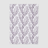 Modern Boho Floral Pattern Plum White Seidenpapier (Vorderseite)