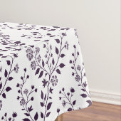 Modern Boho Floral Pattern Plum White Tischdecke (Beispiel)
