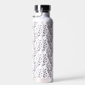 Modern Boho Floral Pattern Plum White Trinkflasche (Rechts)