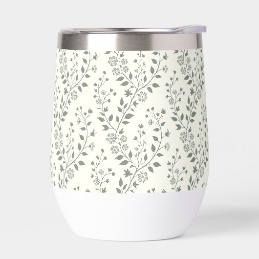 Modern Boho Floral Pattern Sage Cream (Links)