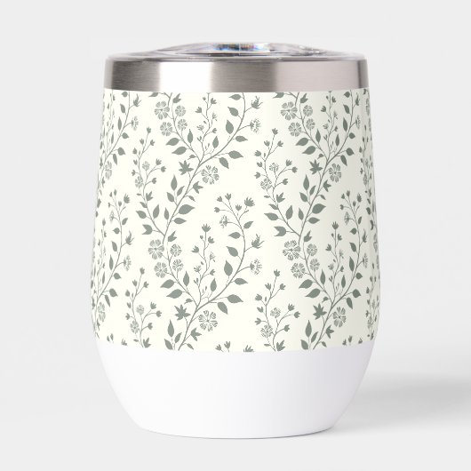 Modern Boho Floral Pattern Sage Cream (Vorderseite)